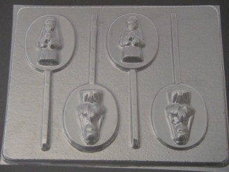 2010 Praying Girl Chocolate or Hard Candy Lollipop Mold